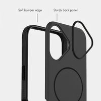 imoshion Colour Back Cover with Thin MagSafe Ring Apple iPhone 16 - Black