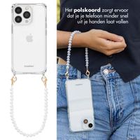 imoshion Backcover met koord + armband iPhone 13 Pro Max - Parels