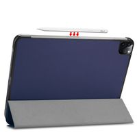imoshion Trifold Bookcase Apple iPad Pro 12.9 (2020) / iPad Pro 12.9 (2018) - Donkerblauw