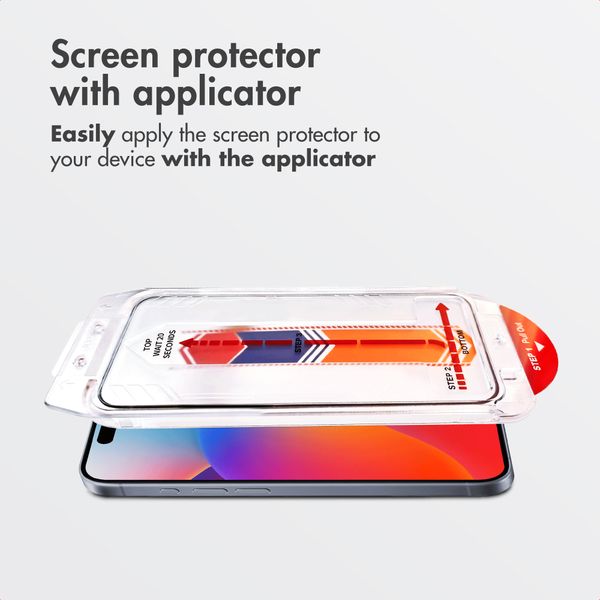 Accezz Tempered Glass Screen Protector with Applicator - 2-pack Apple iPhone 17 Pro