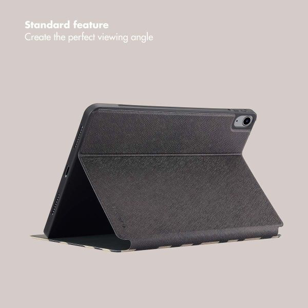 Selencia Vivid Tablet Case Apple iPad Air 11 inch (2026) M4 / (2025) M3 / (2024) M2 / Air 5 (2022) / Air 4 (2020) - Art Wave Black