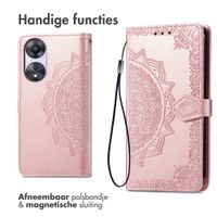 imoshion Mandala Bookcase Oppo A58 (4G) - Rosé Goud