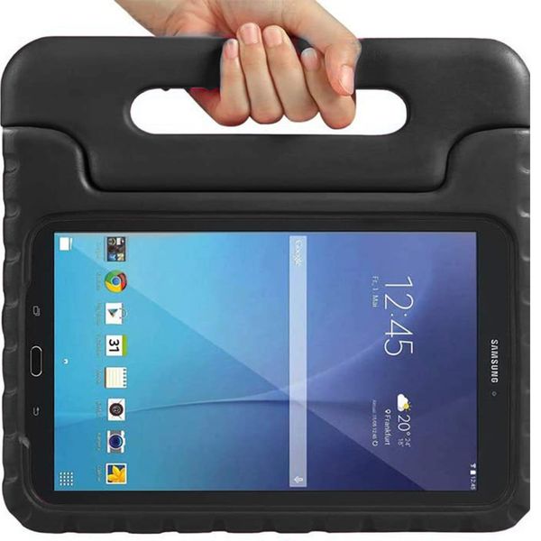 Kidsproof Backcover met handvat Samsung Galaxy Tab E 9.6 - Zwart