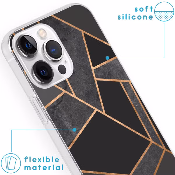 imoshion Design hoesje Apple iPhone 13 Pro Max - Grafisch Koper / Zwart