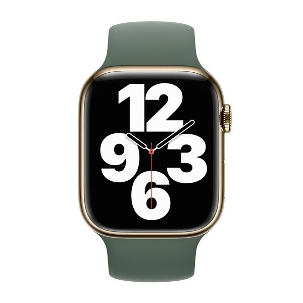 Apple Siliconen solobandje Apple Watch | 44/45/46/49 mm - Maat 12 - Eucalyptus