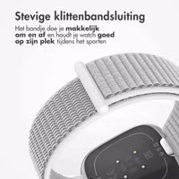 imoshion Nylon bandje Fitbit Versa 4/ 3 / Sense (2) - Grijs