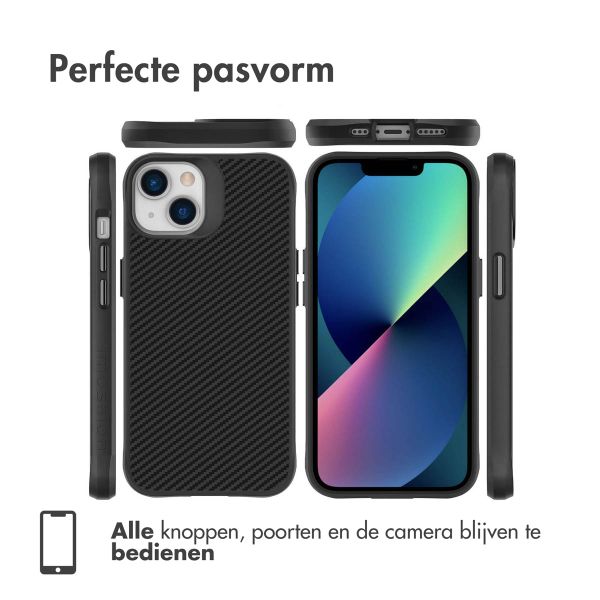 imoshion Rugged Hybrid Carbon Case Apple iPhone 13 - Zwart