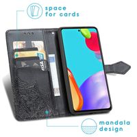 imoshion Mandala Bookcase Samsung Galaxy A52(s) (5G/4G) - Zwart