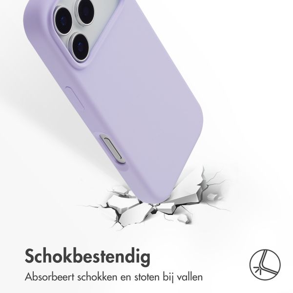 Accezz Liquid Silicone Backcover met MagSafe Apple iPhone 17 Pro - Paars