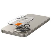 Spigen GLAStR EZ Fit Optik Pro Camera Protector 2 Pack Apple iPhone 15 Pro / 15 Pro Max - Natural Titanium