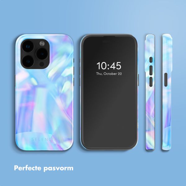 Selencia Vivid Tough Backcover met MagSafe Apple iPhone 15 Pro - Holographic Blue Dream