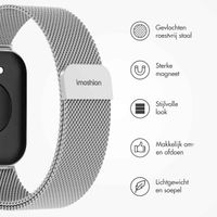 imoshion Milanees magnetisch bandje Huawei Watch Fit 3 - Zilver