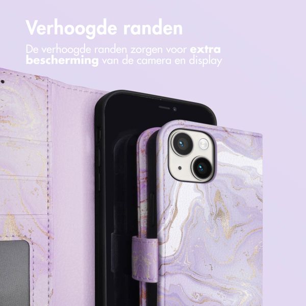 imoshion Design Bookcase Apple iPhone 14 - Purple Marble