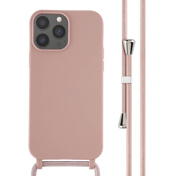 imoshion Siliconen hoesje met koord iPhone 13 Pro Max - Sand Pink