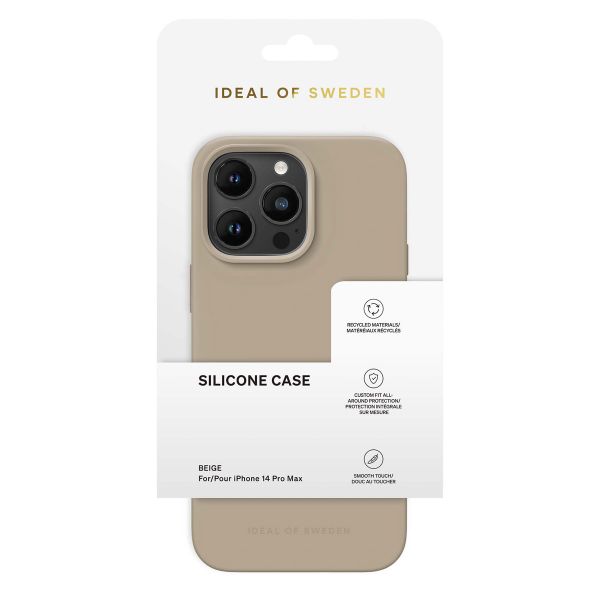 iDeal of Sweden Silicone Case iPhone 14 Pro Max - Beige