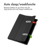 imoshion Trifold Bookcase Lenovo Idea Tab Plus - Zwart