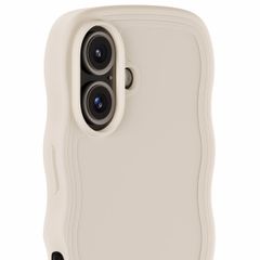 Holdit Wavy Case iPhone 16 Plus - Light Beige