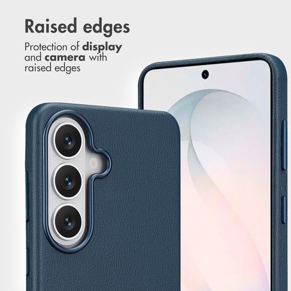 Accezz 2-in-1 Leather Bookcase with MagSafe Samsung Galaxy S26 - Nightfall Blue