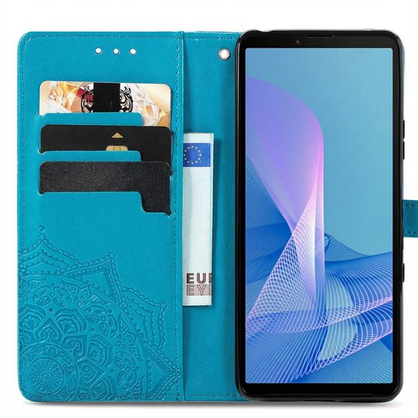 imoshion Mandala Bookcase Sony Xperia 10 III - Lichtblauw