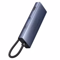Baseus UltraJoy 7-in-1 USB-C Hub - 4K 60Hz - 100 Watt opladen - Docking station - Space Grey
