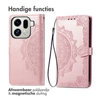 imoshion Mandala Bookcase Oppo Find X9 Pro - Rosé Goud