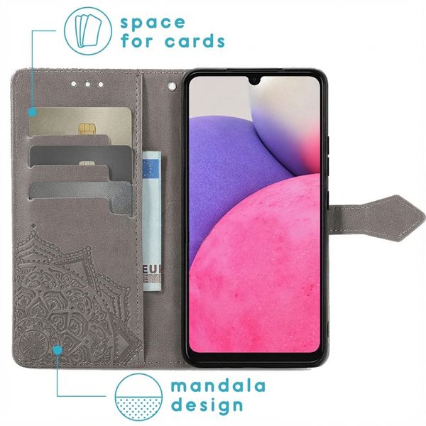 imoshion Mandala Bookcase Samsung Galaxy A33 - Grijs
