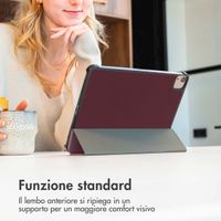imoshion Trifold Bookcase Apple iPad 9 (2021) 10.2 inch / iPad 8 (2020) 10.2 inch / iPad 7 (2019) 10.2 inch - Bordeaux