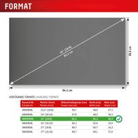 Displex Privacy Safe Magnetische Screenprotector Desktop 24 inch - Universeel - 16:9