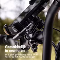 imoshion Rugged Fiets Telefoonhouder - Telefoonhouder fiets - Universeel - Verstelbaar - Zwart
