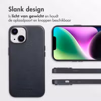 Accezz MagSafe Leather Backcover Apple iPhone 14 - Onyx Black