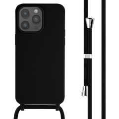 imoshion Silicone Case with Strap Apple iPhone 15 Pro Max - Black