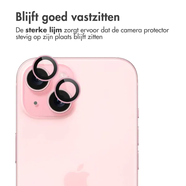imoshion 2 Pack Camera lens protector Apple iPhone 15 / 15 Plus - Pink
