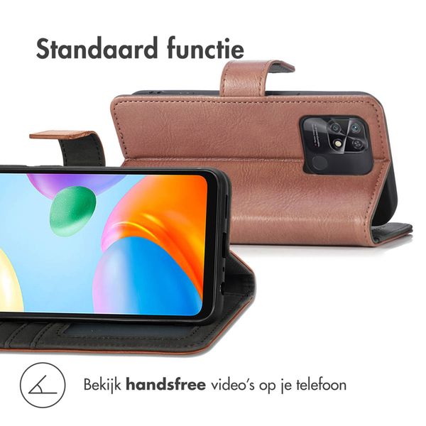 imoshion Luxe Bookcase Xiaomi Redmi 10C - Bruin