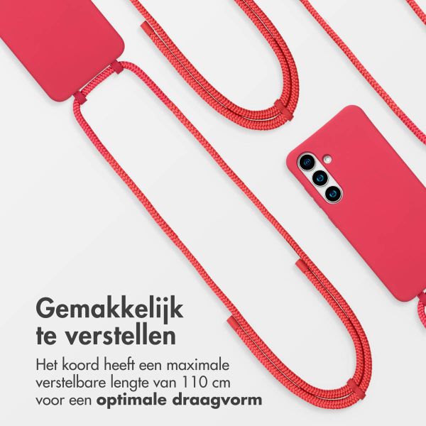 imoshion Color Backcover met afneembaar koord MagSafe Samsung Galaxy S24 / S25 - Red Raspberry