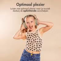 imoshion - Special Edition - Draadloze Kinderkoptelefoon LED Light - Met AUX kabel - Leopard