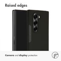 Accezz Liquid Silicone Backcover Samsung Galaxy Z Fold 6 - Zwart