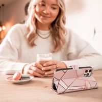 imoshion Design Softcase Bookcase Samsung Galaxy S21 Plus - Pink Graphic