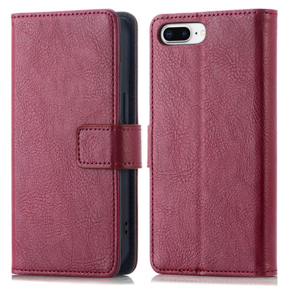 imoshion Luxe Bookcase iPhone 8 Plus / 7 Plus - Bordeaux