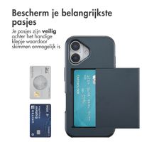 imoshion Backcover met pasjeshouder Apple iPhone 17 - Donkerblauw
