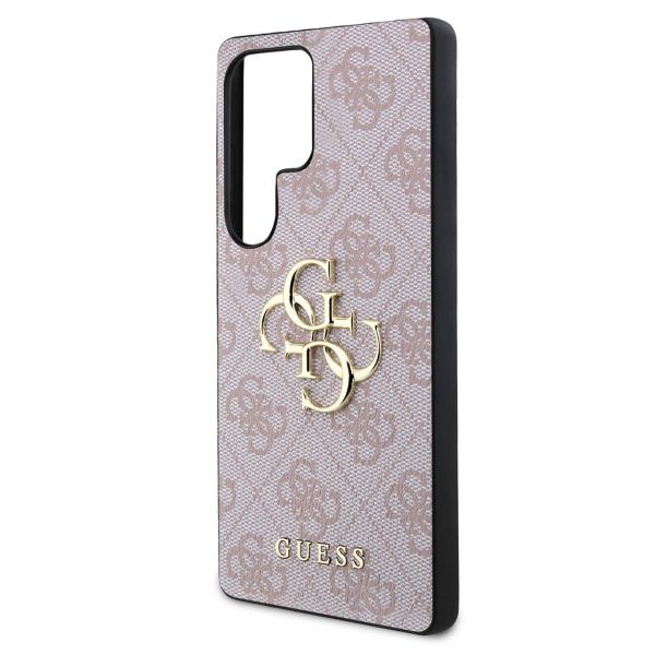 Guess 4G Metal Logo Backcover Samsung Galaxy S25 Ultra - Roze