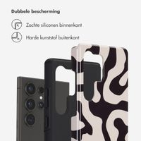 Selencia Vivid Backcover Samsung Galaxy S25 Ultra - Art Wave Black