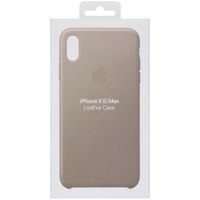 Apple Leather Backcover Apple iPhone Xs Max - Taupe