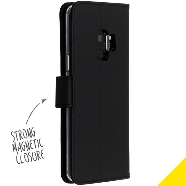 Accezz Wallet Softcase Bookcase Samsung Galaxy S9 - Zwart
