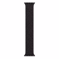 Apple Gevlochten solobandje Apple Watch | 44/45/46/49 mm - Maat 12 - Black Unity
