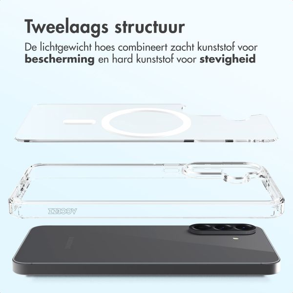 Accezz Xtreme Impact Backcover met MagSafe Samsung Galaxy A56 - Transparant