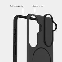 imoshion Colour Back Cover with Thin MagSafe Ring Samsung Galaxy S26 - Black