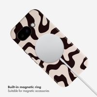 Selencia Vivid Back Cover with MagSafe Google Pixel 10a - Art Wave Black