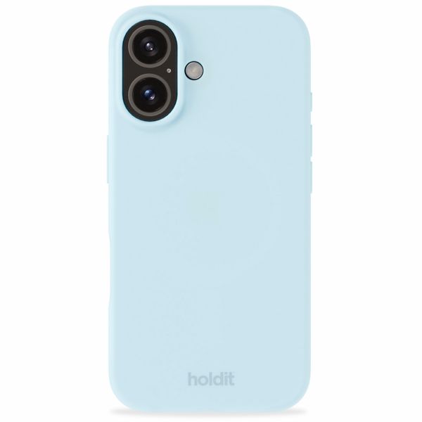 Holdit Silicone Case iPhone 16 - Mineral Blue