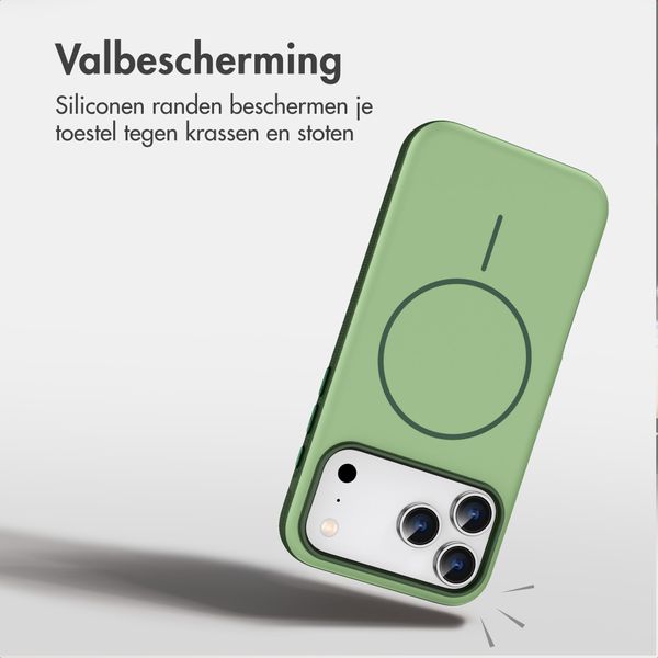 imoshion Color Backcover met Thin MagSafe Ring Apple iPhone 17 Pro - Donkergroen