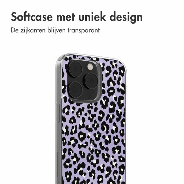 imoshion Design hoesje Apple iPhone 14 - Leopard Lilac